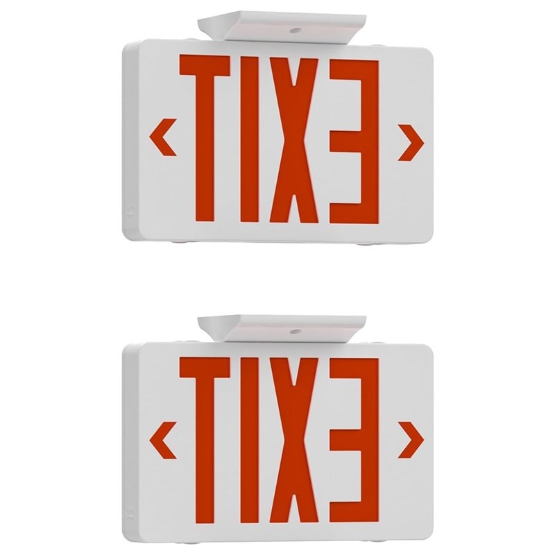Emergency Exit Sign - 【A10R】Kırmızı Acil Durum Işıklı Çıkış Levhası,
