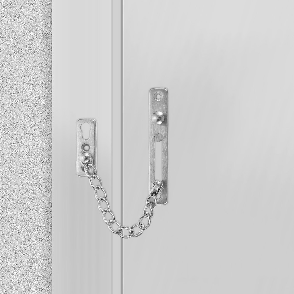 Security Chain Door - 2 Adet Paslanmaz Çelik Kapı Zinciri