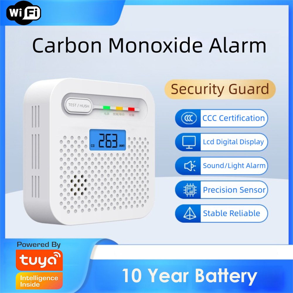 Co Detector Plug - Tuya Akıllı WiFi CO Dedektörü LCD