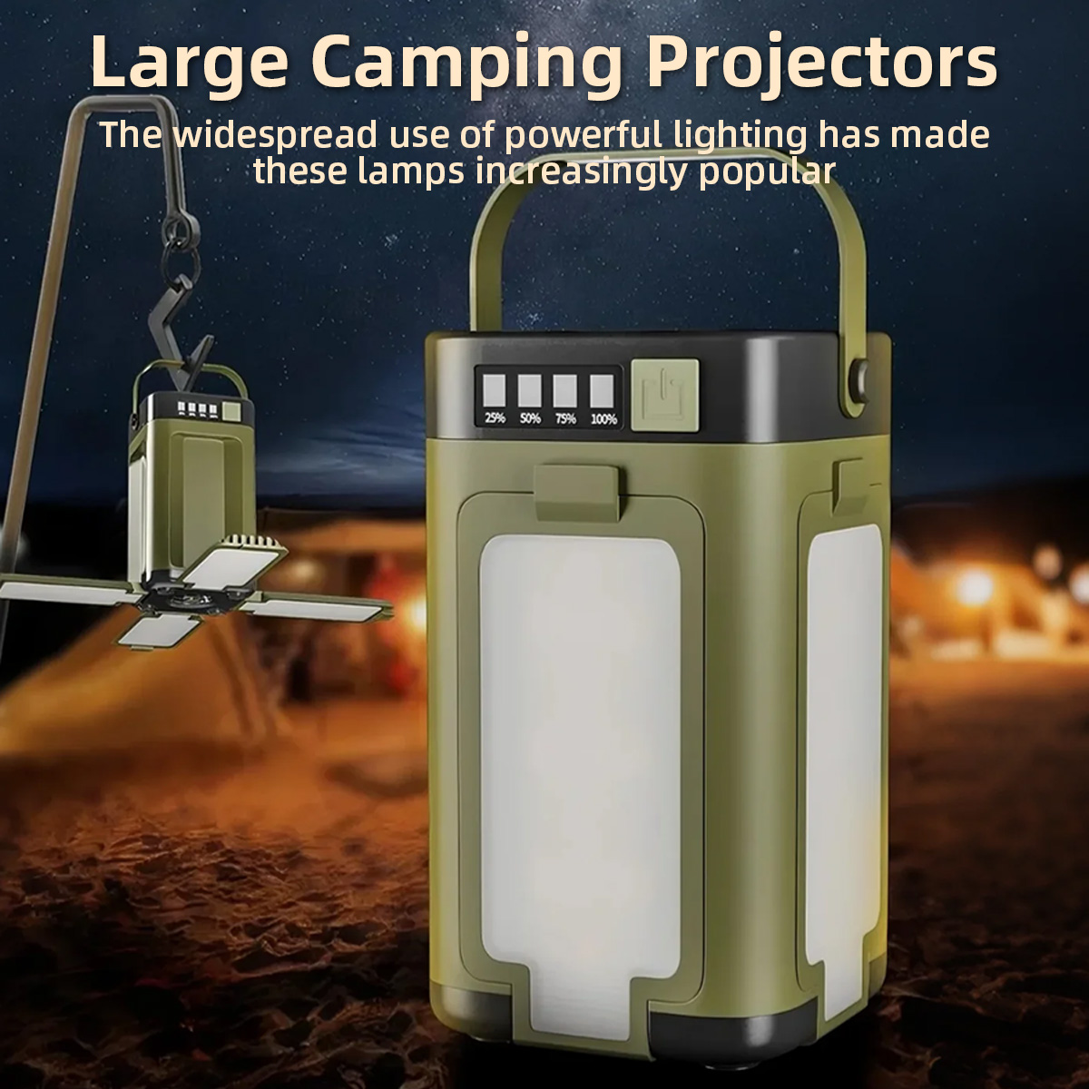 Power Outage Light - Taşınabilir Dört Yapraklı Yonca Kamp Lambası,
