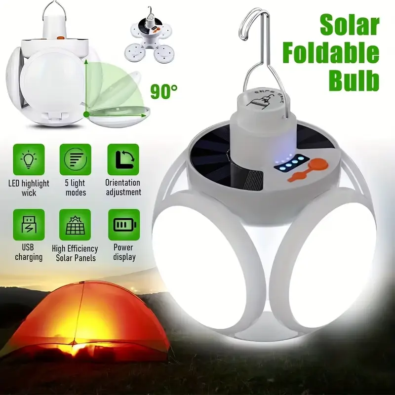 1 USB Şarjlı Güneş Katlanır Iş - Power Outage Light incelemesi ve fiyatı