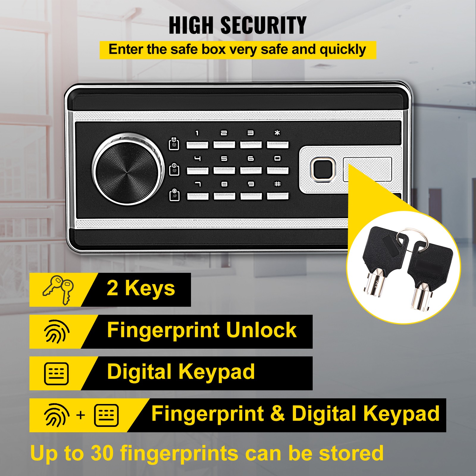 Kasa Kilidi Güvenlik 2.1 Kübik - Lockbox Key Secure incelemesi ve fiyatı