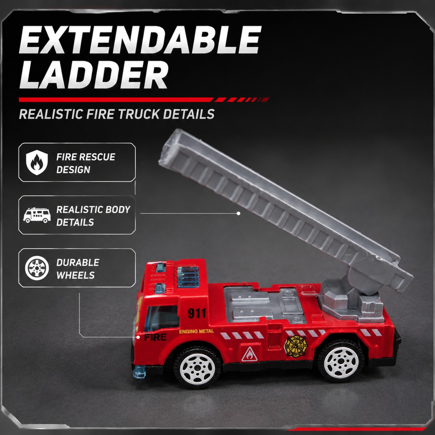1:64 Alaşım+Plastik Çocuklar İ - Fire Escape Ladder incelemesi ve fiyatı