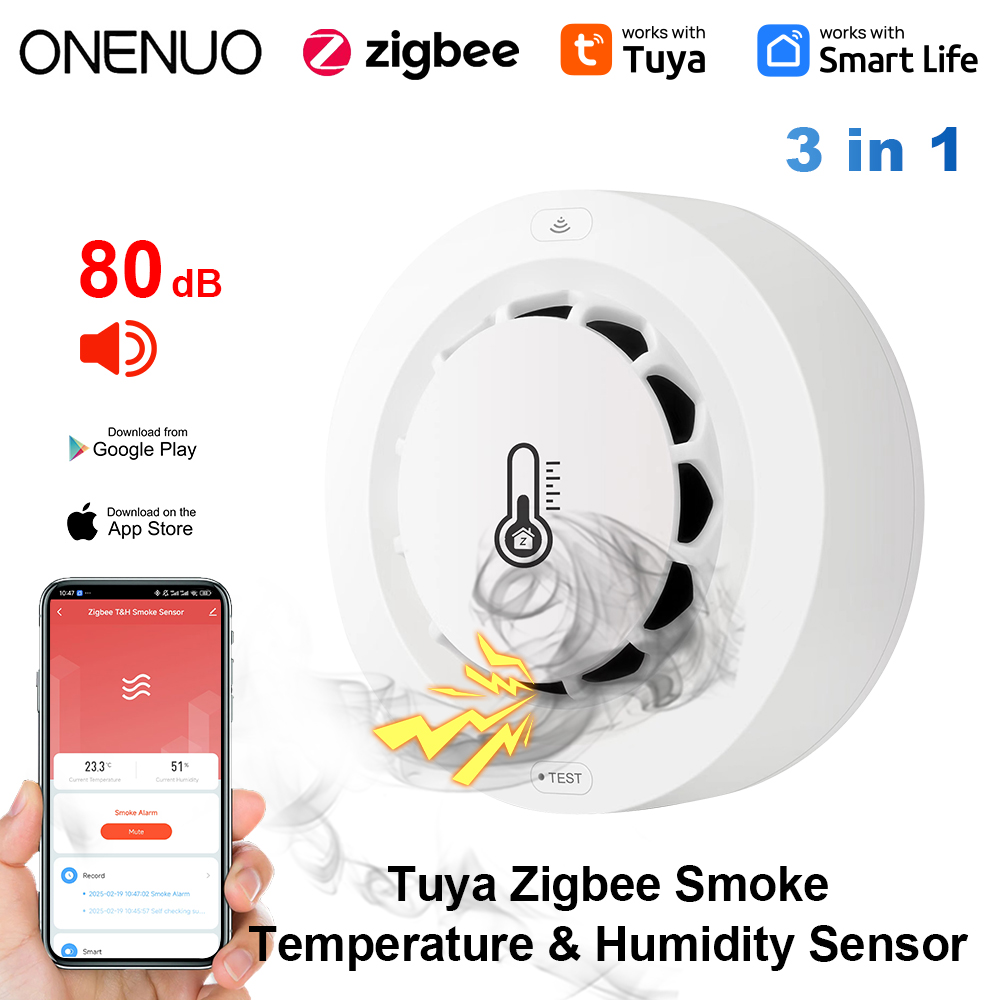 Tuya Zigbee BT İki Bağlantılı  - Smoke Detector Interconnected incelemesi ve fiyatı
