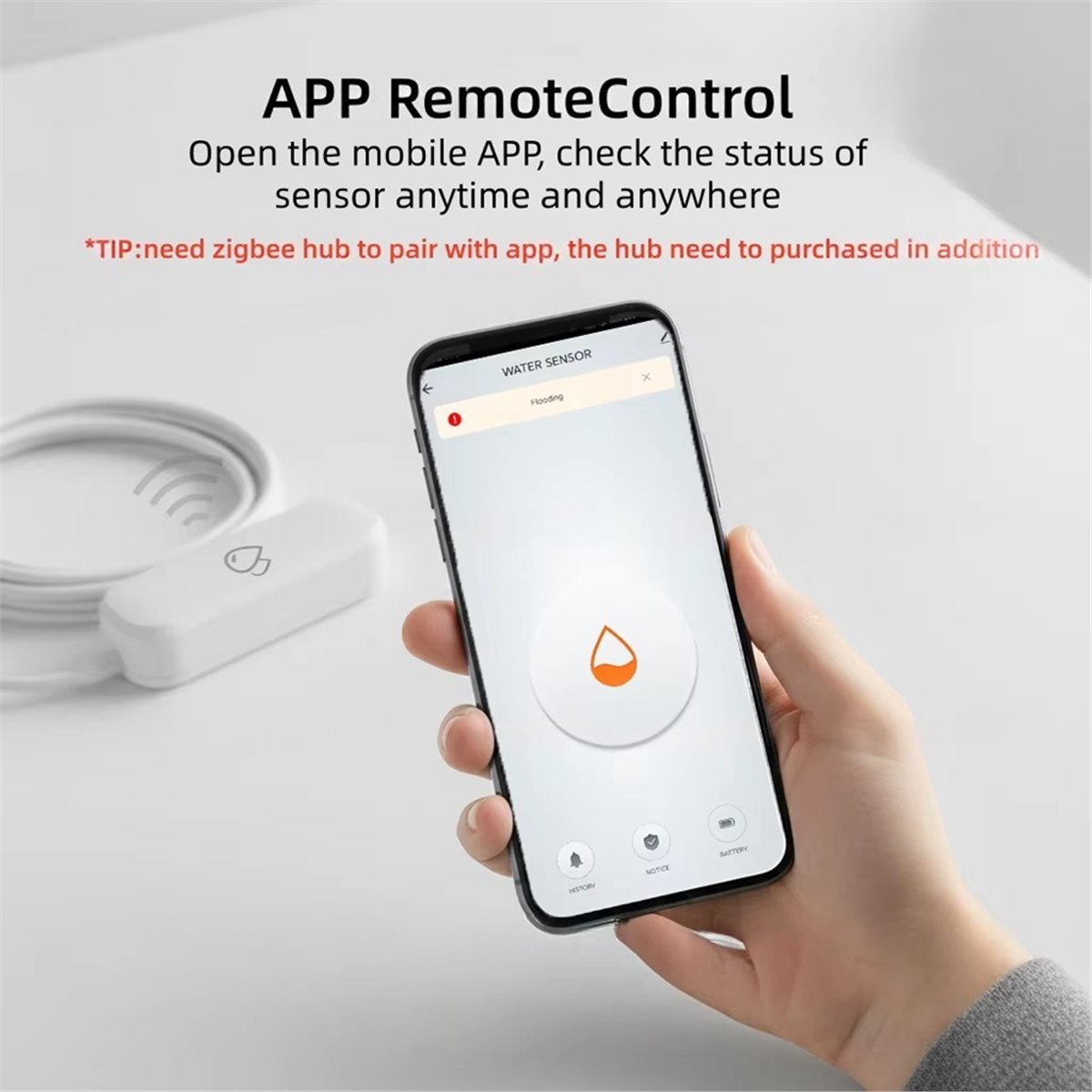 Uyumlu ZigBee Su Sızıntısı Sen - Water Alarm Sensor incelemesi ve fiyatı
